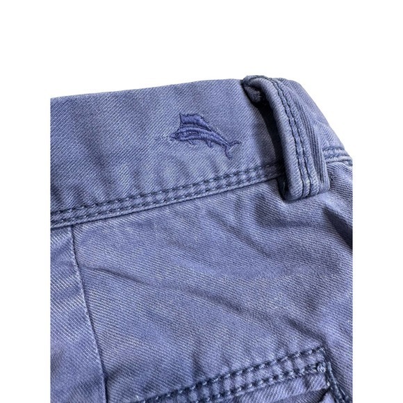 Tommy Bahama Men's Shorts 35 Navy Blue Chino 4 Pockets Embroidered‎ Logo - Picture 6 of 7